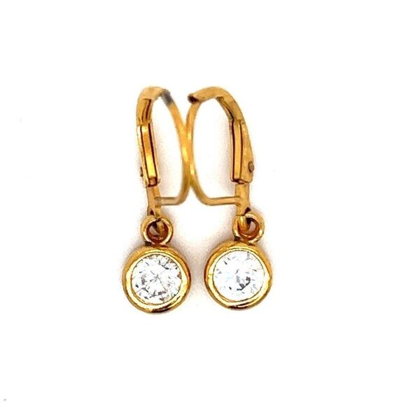 COPY - Clear Cz Dangle Earrings - Picture 1 of 3